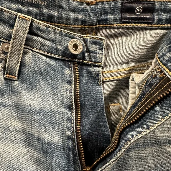 AG Adriano Goldschmied “The Phoebe” Distressed High Waisted Jeans Women’s 25R - Picture 10 of 12